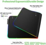 Goodstuff Rgb Gaming MoUSe Pad, Extra Large Soft Led Extended MoUSe Pad, Anti-Slip Rubber Base Computer Keyboard Mat - Image 3