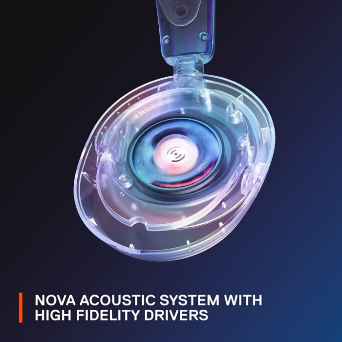 SteelSeries Arctis Nova 3 - USB-C Gaming Headset for PC, PS4, PS5 & Switch - RGB Lights - Hi-Fi Drivers - 360° Spatial Audio - AirWeave Memory Foam Earcups - Super Lightweight - ClearCast Gen 2 Mic - Image 5