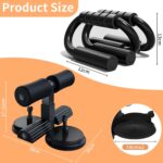 Double Self-Suction Sit Up Stand & Push Up Bar Set, Strength Training Push Up Handle, Sit-up Fitness Equipment with Foam Handle and Rubber Suction, Perfect for Floor Home Exercise, Gym & Press Fitness - Image 7