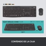 Logitech MK295 Silent Wireless Keyboard Mouse Set Combo (Black) - Image 9