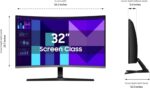 Samsung 32-inch S3 (S39GD) FHD 100Hz Curved Monitor, Game Mode, Eye Saver Mode, Multiple Connectivity with HDMI Port, Built-in Speakers, LS32D396GANXZA, 2025 - Image 3
