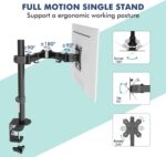 HEYMIX LIFE Dual Monitor Arm - Screen Mount Monitor Arm for Computer Monitors, Dual Monitor Stand for 2 Screen 13-27" Computer Screens, VESA 75mm/100mm Monitor Holder for Gaming&Office - Image 2