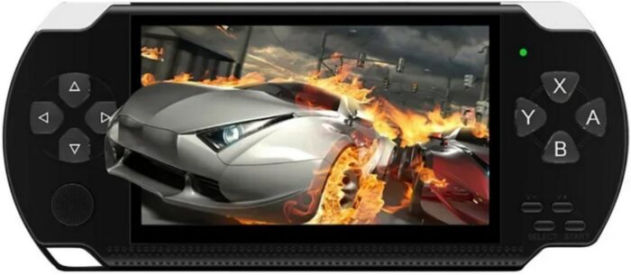 SKEIDO X6 Handheld Game Console 4.3 inch 8G Easy Operation screen MP3 MP4 MP5 Game player support for psp game camera video e-book (Black)