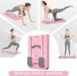 STAYOUNG Multifunctional Pilates Abdominal Board - Exercise Fitness Board, Foldable Home Gym Exercise Fitness Equipment for Strength Training Core Workout, Suitable for Fitness, Weight Loss (Pink) - Image 4