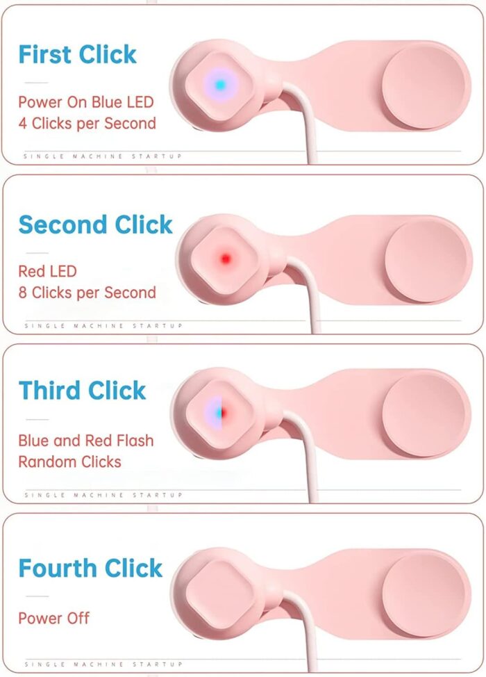 ELECDON Auto-clicker Device for Mobile Phone and Tablet Computer Screen, Simulated Finger Clicking USB Simulator for Gaming, Shopping, Giving a Like in Tiktok, Lightning Deal, Live Broadcasts (Pink) - Image 5