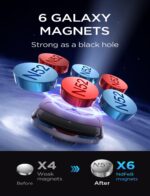 LISEN 2 Pack Magnetic Car Phone Holder Car Mobile Phone Holder Hands-Free Vent 6 Metal Plates Fit All iPhone 16/15/14/13/12 Pro Max Plus, Samsung Galaxy S25 Ultra S24 - Image 3