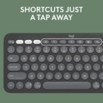 Logitech Pebble 2 Combo, Wireless Keyboard and Mouse, Quiet and Portable, Customisable, Logi Bolt, Bluetooth, Easy-Switch for Windows, macOS, iPadOS, Chrome, ARA Layout - Graphite - Image 5