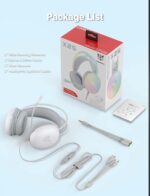 Gaming Headset with Microphone, RGB Rainbow Lighting, PC Wired Lightweight Gaming Headphones for PS4/PS5/Laptop/MAC, 3.5mm Audio Over Ear Headphone, Stereo Surround Sound, Self-Adjusting Headband - Image 8