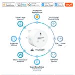 Smart Plug, Smart Outlet Plug Socket Compatible with Alexa and Google Home, WiFi Plug Socket With Remote Control & Voice Control, With Electricity Statistics Timer Function, No Hub Required (4 Pack) - Image 9