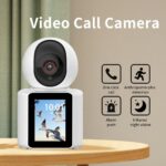 LASTCOW Two Way Pet Camera with 2.8 inch HD Screen, 1080P Video Calling Camera for Indoor Home Security, Indoor Home Nanny/Dog/Baby Security Device with Phone App - Image 2