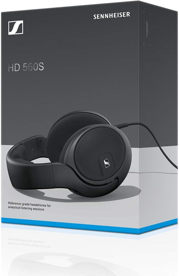 Sennheiser HD 560 S Over-The-Ear Audiophile Headphones - Neutral Frequency Response, E.A.R. Technology for Wide Sound Field, Open-Back Earcups, Detachable Cable, (Black) (HD 560S), Wired - Image 8