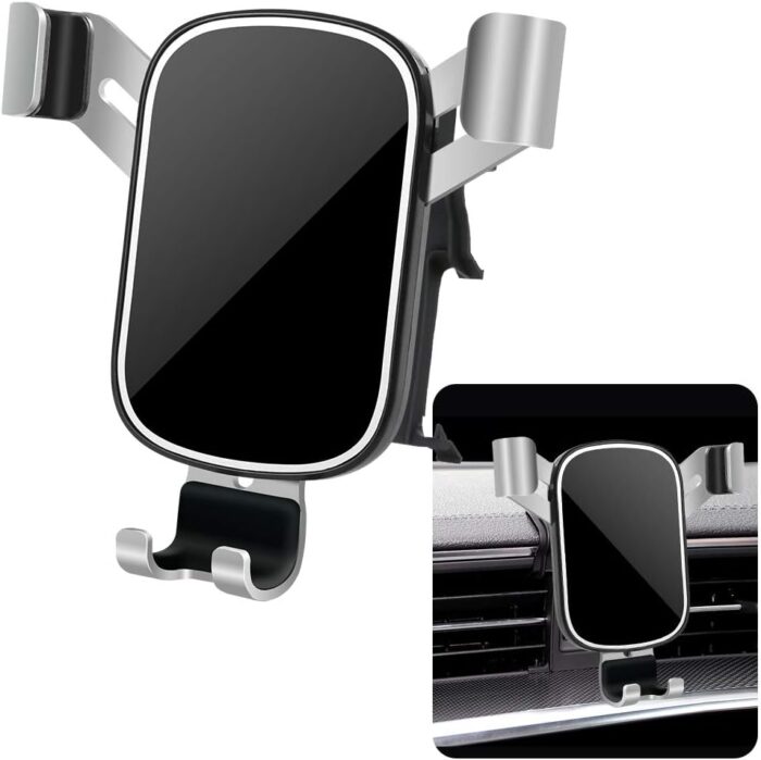 LUNQIN Car Phone Holder for Audi A6 A7 S6 S7 RS6 RS7 2019 2020 2021 2022 2023 2024 2025 Auto Interior Accessories Best Phones Mount Cell Cellphone Mobile Cradle Charging Navigation Bracket Accessory