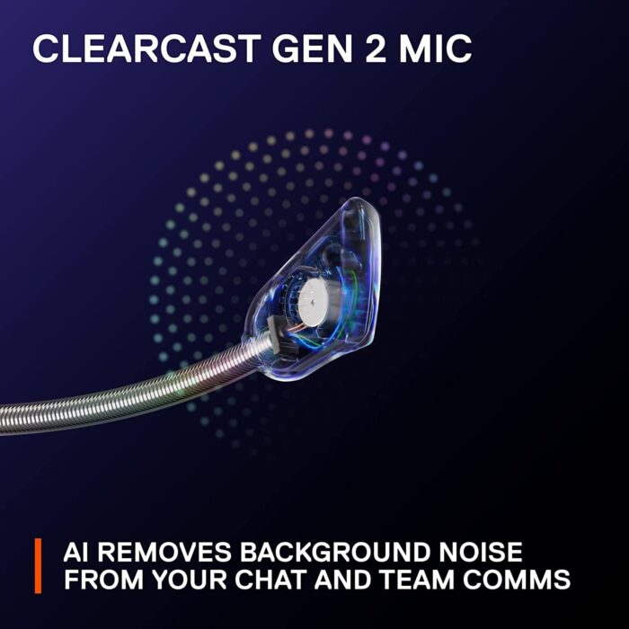 SteelSeries Arctis Nova 3 - USB-C Gaming Headset for PC, PS4, PS5 & Switch - RGB Lights - Hi-Fi Drivers - 360° Spatial Audio - AirWeave Memory Foam Earcups - Super Lightweight - ClearCast Gen 2 Mic - Image 9