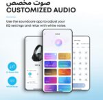 Soundcore by Anker Q20i Hybrid Active Noise Cancelling Headphones, Wireless Over-Ear Bluetooth, 40H Long ANC Playtime, Hi-Res Audio, Big Bass, Customize via an App, Transparency Mode - Image 4