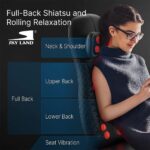 SKY LAND Neck & Back Massager with Heat, Full Back Kneading Shiatsu or Rolling Massage, Adjustable Intense Vibration Massage Seat Pad with Height Adjustment -EM-5227 - Image 2