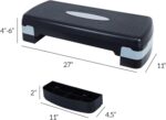 SOOFAM Adjustable Workout Aerobic Stepper Step Platform Trainer，Aerobic Exercise Step Platform with 2 Risers，Height-Adjustable 4"-6"，Fitness Equipment for Home Gym Exercise Fitness Workout - Image 7