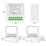 4 Pack Mini Smart Relay Switch Module Compatible With Tuya App, Alexa and Google Home - DIY WLAN Smart Life Switch, Neutral Conductor Required - Image 2