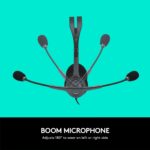 Logitech H111 Wired Headset, Stereo Headphones with Noise-Cancelling Microphone, 3.5 mm Audio Jack, PC/Mac/Laptop/Smartphone/Tablet - Black - Image 6