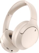 Active Noise Cancelling Headphones, Wireless Headphones, Bluetooth Headphones v5.3, CVC 8.0 Mic, 55H PlayTime, Over 28dB Noise Cancel, Hi-Fi Audio Sound Earphone, USB-C Charging, Protein Skin Ear Cups