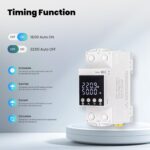 MOES WiFi Smart Energy Meter with LCD Display - Real-Time Power Monitoring, Remote Control via Tuya App, Works with Alexa & Google Home (V0 Fireproof, 6-80A Adjustable) - Image 4