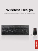Lenovo 510 Wireless Keyboard & Mouse Combo, 2.4 GHz Nano USB Receiver, Full Size, Island Key Design, Left or Right Hand, 1200 DPI Optical Mouse, GX30N81775, Black - Image 2