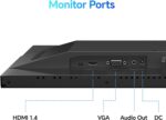 KOORUI E2212F 22 Zoll Monitor Full-HD, 100 Hz, 5ms, Eye Comfort, sRGB 99% Farbumfangs,(1920 x 1080, HDMI, VGA, Neigbar, VESA 75x75) - Image 7