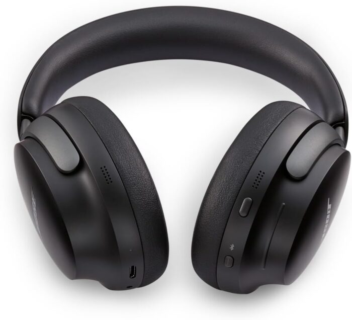 Bose QuietComfort Ultra Wireless Noise Cancelling Headphones with Spatial Audio, Over-the-Ear Headphones with Mic, Up to 24 Hours of Battery Life, Black 2023 - Image 4