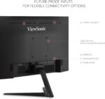 Viewsonic VX2418-P-MHD 24 Inch Frameless Full HD 1080p 180Hz 1ms Gaming Monitor with Adaptive-Sync Eye Care HDMI and Display Port, Black - Image 4