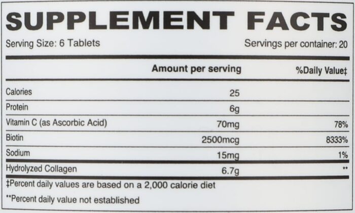 Sunshine Nutrition Collagen Max Tablets with Vitamin C & Biotin I Supports Radiant & Youthful Skin - Image 3