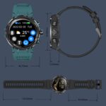 Military Smart Watches for Men (Answer/Make Call), 1.32" Smartwatch Fitness Tracker for Android and iOS Phones with Heart Rate Sleep Tracking, Blood Oxygen, Ai Voice Control,Fitness Smart Watch - Image 7