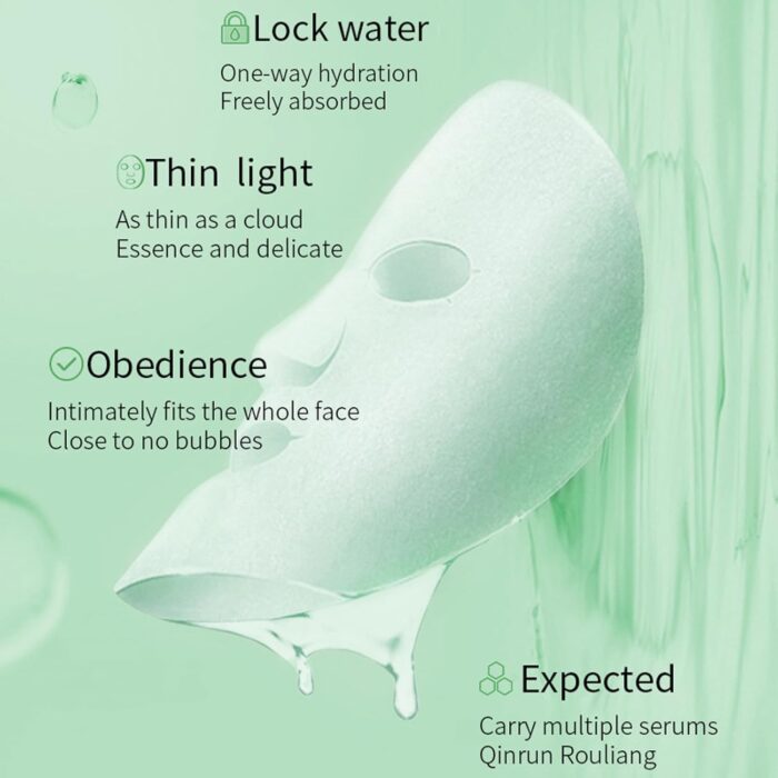 MMOOUP Collagen Essence Sheet Facial Masks, Pack of 8 Hydrating Facial Sheet Mask, Moisturizing Anti-Aging Facial Mask Packs for Daily Skin Care Spa - Image 2