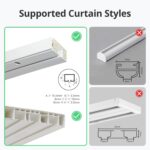 SwitchBot Smart Curtain Opener - Bluetooth Remote Control with App/Timer, Performance Upgrade, Add SwitchBot Hub to Make It Work with Alexa, Google Home, HomeKit(Curtain 3, U Rail) - Image 2