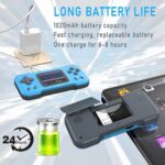 Azonee Handheld Retro Game Console for Kids Adults, , Built-in 500 Games, 3.0" FT HD Color Screen, AV Output, Dual 3D Joysticks, Protable Video Game Console as Gift for Birthday - Image 5