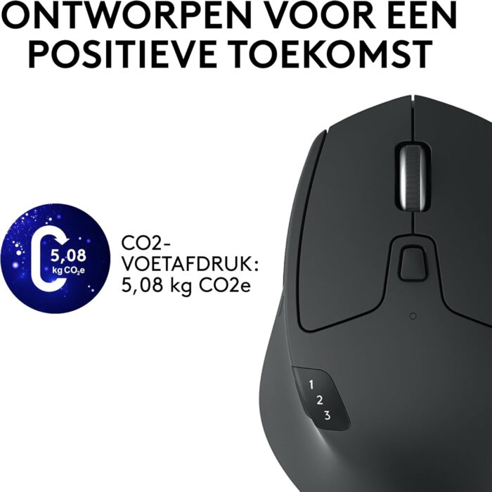 Logitech M720 Triathlon Wireless Mouse, Multi-Device, Bluetooth and 2.4 GHz with USB Unifying Receiver, 1000 DPI, 8-Buttons, 24-Month Battery Life, laptop/PC/Mac/iPad OS - Graphite Black - Image 5