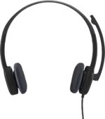 Logitech H151 Wired Headset, Stereo Headphones with Rotating Noise Cancelling Microphone, 3.5 mm Audio Jack, In Line Controls, PC/Mac/Laptop/Tablet/Smartphone Black, 981-000589, S,M,L - Image 4