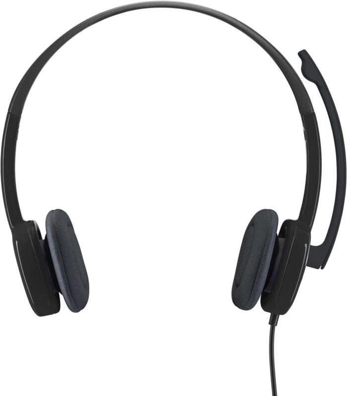 Logitech H151 Wired Headset, Stereo Headphones with Rotating Noise Cancelling Microphone, 3.5 mm Audio Jack, In Line Controls, PC/Mac/Laptop/Tablet/Smartphone Black, 981-000589, S,M,L - Image 4