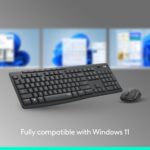 Logitech MK295 Wireless Mouse & Keyboard Combo with SilentTouch Technology, Full Numpad, Advanced Optical Tracking, Lag-Free Wireless, 90% Less Noise - Graphite - Image 5