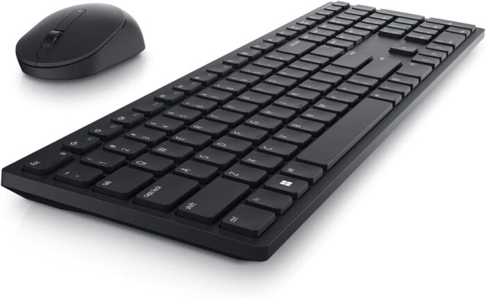 Dell KM5221W-KB+MS Wireless Keyboard and Mouse, Black