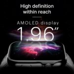 Noise ColorFit Ultra 3 Bluetooth Calling Smart Watch with Biggest 1.96" AMOLED Display, Premium Metallic Build,Heart Rate Monitor, Activity Tracker, Gesture Control with Leather Strap (Classic Black) - Image 2