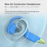 OAXIS myFirst Headphones Airwaves Open-Ear Air Conduction Wireless Headphones for Kids with Safe Listening and Long Battery Life (Blue) - Image 2