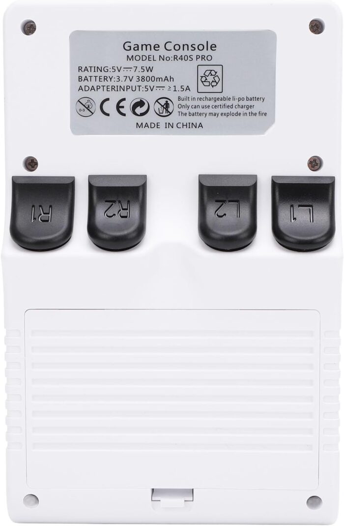 Retro Gaming Console, Handheld Game Console 3.5 Inch 640x480 Screen, Retro Video Game Console 256GB Memory 30000 Games Built in 45 Emulator (White) - Image 9