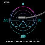 NiTHO Spectra Gaming Headset with RGB Light and Microphone, Over-Ear Stereo Headphones for Xbox Series X|S, Xbox One, PS5, PS4, Switch, PC, Mobile, 3.5 mm Audio Jack, 50 mm Drivers - Black - Image 8