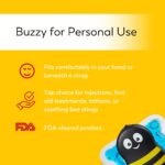 Buzzy Personal Vibrating Ice Pack – Non Invasive Pro Cold Pad Device for Single Patient Home Use (Striped) - Image 3