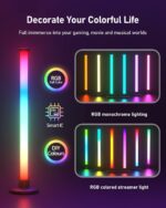 Cozylady Smart LED Light Bar, RGB LED TV Backlight Lights, Cozylady RGB Ambient Lamp with Multi-Modes and Music Sync Modes, Dimmable LED Light with Remote Control for Gaming, PC FX003 (2 Pack) - Image 2