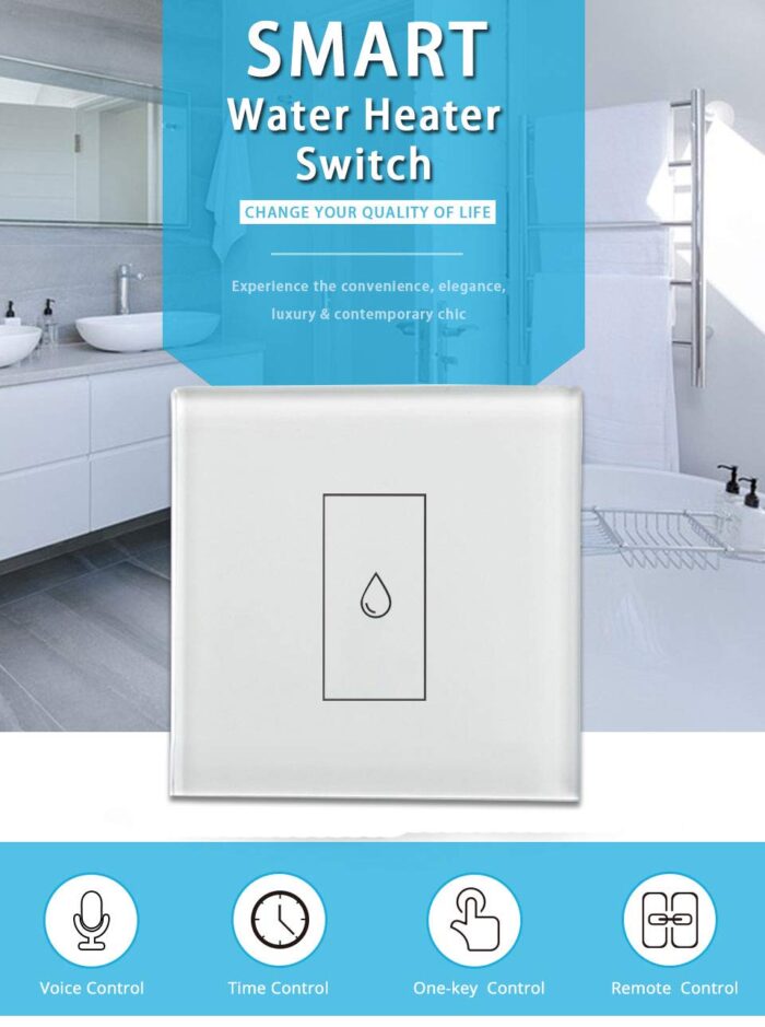 Matter Smart Light Switch, 2.4GHz WiFi Light Switch, Wall Switches Compatible with Apple Home,Alexa and Google Home, Matter + Tuya APP Control (20A-Tuya(No Matter), White) - Image 5