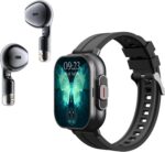 2-in-1 Smartwatch with TWS Earbuds | 2.01” HD Touchscreen, IP67 Waterproof Fitness Tracker | Bluetooth Wireless Headphones | Heart Rate, Blood Pressure, Sleep Monitor | Smart Watch for Men & Women
