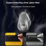 Gaming Finger Sleeves 0.3mm Glass Silver Fiber Seamless Thumb Fingertip Cover Anti-Sweat For PUBG/COD/LOL/ROS Gaming Finger Sleeves Finger Cots For Mobile Games Sensitive Mobile 2 Pairs (4 Pieces) - Image 4
