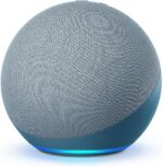 Echo (4th Gen) | smart bluetooth speaker with Alexa and premium sound | Use your voice to control your smart home devices, play music or the Quran, and more (speaks English & Khaleeji) | Blue - Image 2