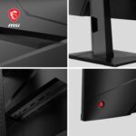 MSI G274QPX, 27" Gaming Monitor, 2560 x 1440 (QHD), Rapid IPS, 1ms, 240Hz, G-Sync Compatible, HDR 400, HDMI, Displayport, Tilt, Swivel, Height Adjustable, Pivot,Black - Image 4