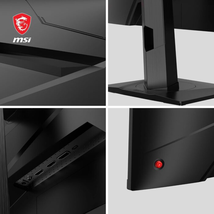 MSI G274QPX, 27" Gaming Monitor, 2560 x 1440 (QHD), Rapid IPS, 1ms, 240Hz, G-Sync Compatible, HDR 400, HDMI, Displayport, Tilt, Swivel, Height Adjustable, Pivot,Black - Image 4